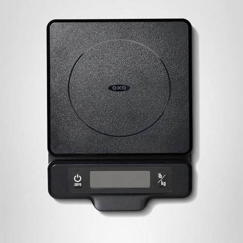 OXO Good Grips 5-lb Kitchen Scale with Pull-Out Display, Black