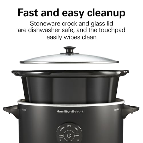 Hamilton Beach 7 Quart Set & Forget Portable Programmable Slow Cooker