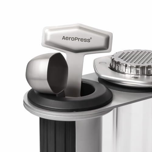 AeroPress Stainless Steel Organizer Stand, High-End Coffee Bar Station for AeroPress and Accessories, Compact Storage Solution Fits Premium, Clear, and Original Manual Coffee Maker