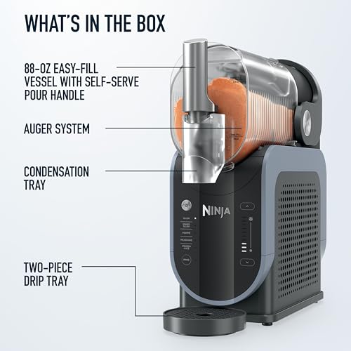 Ninja Slushi Frozen Drink and Slushie Machine, Rapid Chill Technology, 88 Oz Easy Fill Vessel, Dishwasher Safe Parts, Black, 1 Count