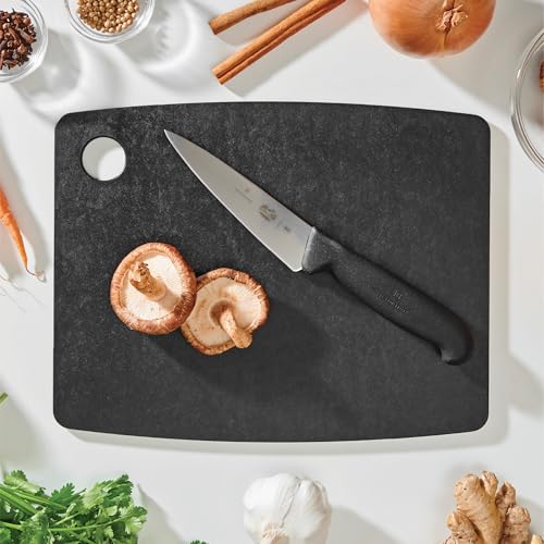Epicurean Kitchen Series 11.5" × 9" Cutting Board, Non-Toxic, Dishwasher Safe, Made in the USA, Slate