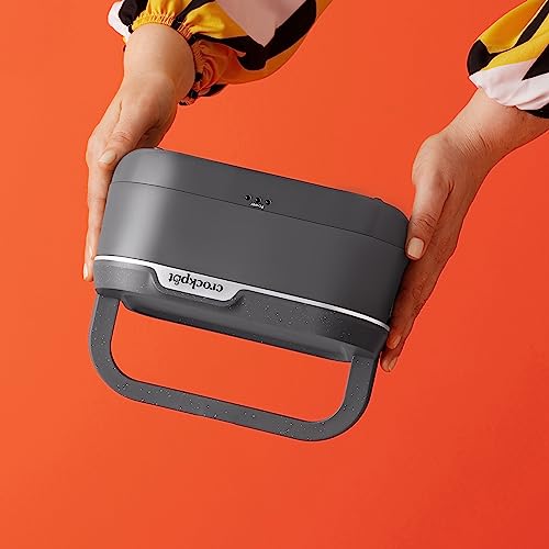 Crock-Pot 28-Ounce Mini Electric Heated Lunch Box, Portable Food Warmer, Perfect for Travel, Car, On-the-Go, Keeps Food Warm, Spill-Free, Dishwasher-Safe, Ideal Gift for Men and Women, Gray