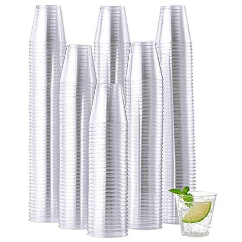 JOLLY CHEF 1000 Plastic Shot Glasses-1.5 oz Disposable Cups-1.5 Ounce Plastic Shot Cups for Weddings Halloween, Thanksgiving, Christmas Party