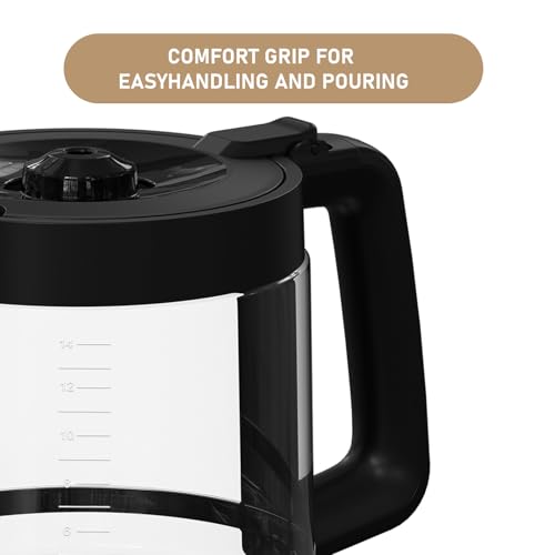 14-Cup DCM201 Coffee Maker Carafe Coffee Pot Replacement Compatible with Ninja DCM201, DCM201CP, DCM201BK Programmable XL 14-Cup PRO Coffee Maker