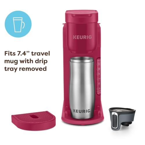 Keurig K-Express Single Serve K-Cup Pod Coffee Maker, 3 Brew Sizes, Strong Button Feature, 42oz Removable Reservoir, Island Berry