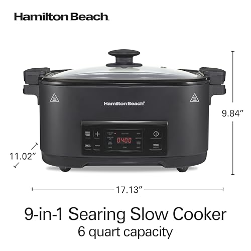 Hamilton Beach 9-in-1 6 Quart Programmable Slow Cooker