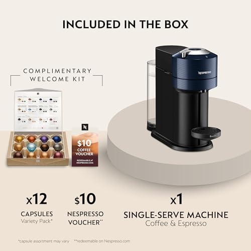 Nespresso Vertuo Next Coffee and Espresso Maker by Breville, Navy Blue