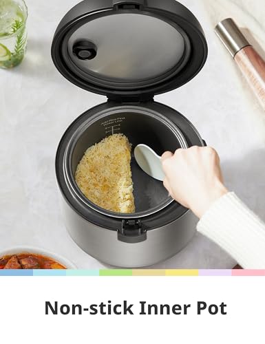 COMFEE' Rice Cooker with 6 Functions, 4-Cups Uncooked Rice