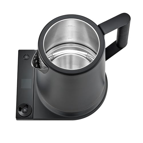 Saki Turkish Tea Maker Machine Pro, Electric Double-Pot Teapot 1.75L 120V, 120 Min Keep-Warm, Stainless Steel BPA-Free, Auto Shut-Off & Boil-Dry, LED Brew Ring, Matte Black