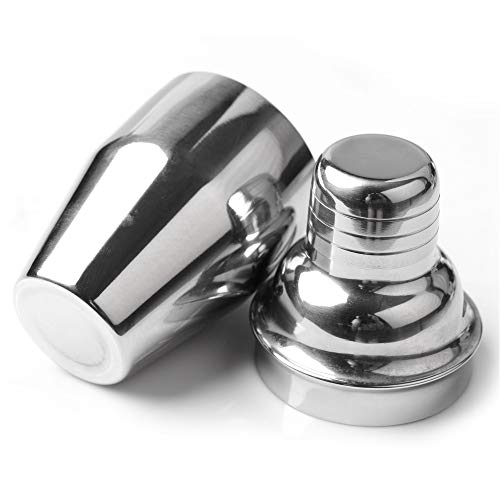 Delidge Small Cocktail Shaker 8oz Martini Shaker Bar Drink Shaker Mixer Shakers Bartending, 250ml Mini Cocktail Shakers Margarita Alcohol Liquor Barware Tools