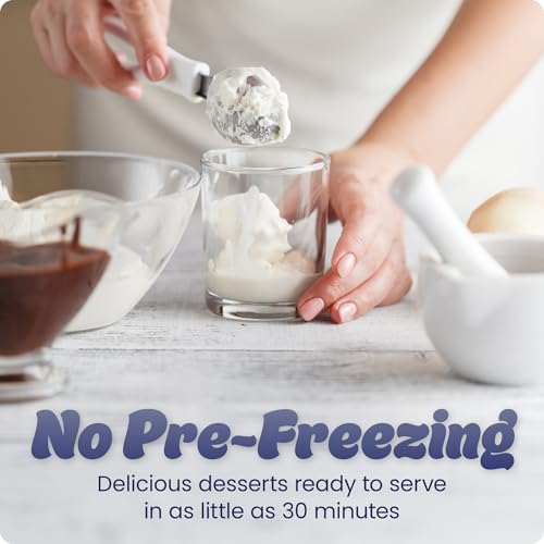 Iceman by Chefman Trio Ice Cream Maker | No Pre-Freezing with Built-In Compressor | for Ice Cream, Froyo, Sorbet, Sherbet, Italian Ice, Frozen Yogurt & More | (2) 20oz Containers & Lids