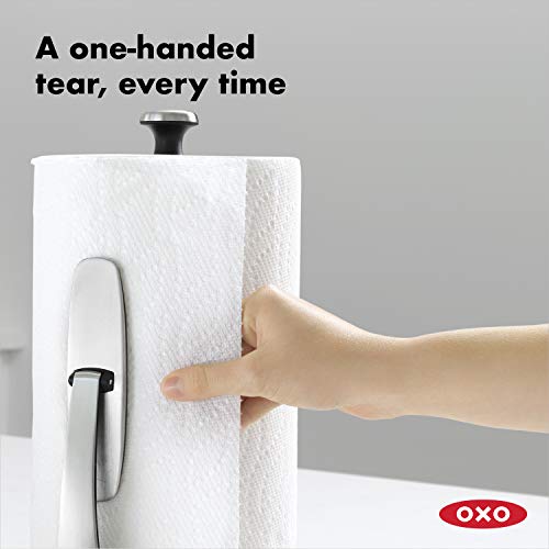 OXO Good Grips SimplyTear Paper Towel Holder Countertop for Kitchen