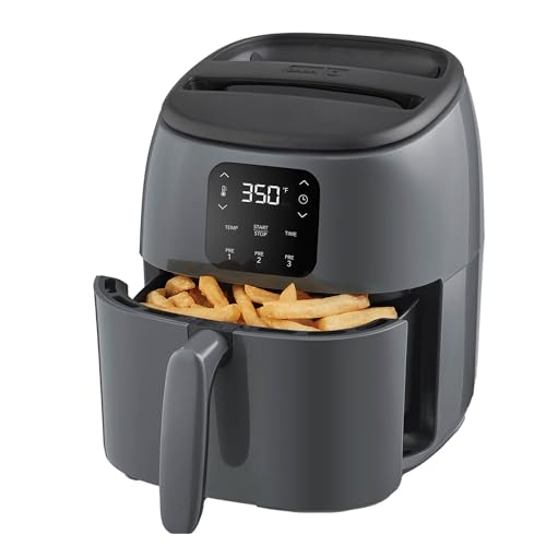 Dash Tasti-Crisp Digital Air Fryer, 2.6 Quart Small Compact Mini Air Fryer for French Fries, Nuggets & More, 1-2
