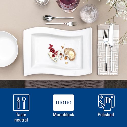 Villeroy & Boch NewWave Collection 20-Piece Flatware Set, Service for 4, 18/10 Stainless Steel Utensils, Dishwasher Safe