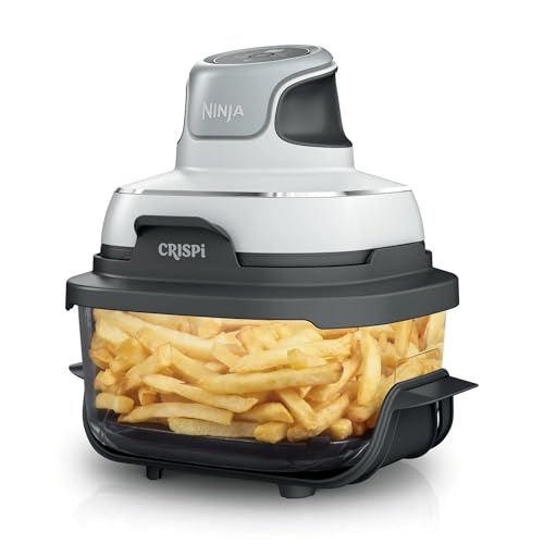 Ninja FN090 Crispi 3-in-1 4QT Portable Cooking System with TempWare Container, 1500W, Recrisp, Air Fry, & Max