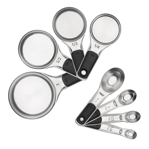 OXO Good Grips Stainless Steel Measuring Cups and Spoons 8-Piece Set