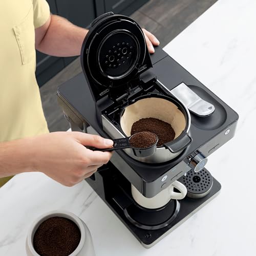 Ninja (Refurbished) CFN602 Espresso & Coffee Barista System with Ristretto Function, Single-Serve Coffee, Compatible with Nespresso Capsule, 12-Cup Carafe, Built-in Frother (Renewed)