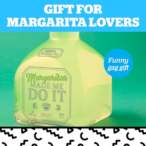 BigMouth Inc Funny Margarita Glass, Jumbo Tequila Bottle Shaped Pitcher, Novelty Drinking Gifts, "Margaritas Made Me Do It" - 32oz