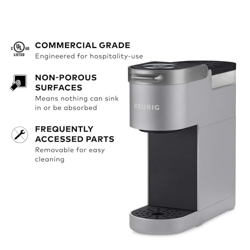 Keurig K-Suite Premium In-Room Hospitality Coffee Maker, Single Cup, Silver/Black
