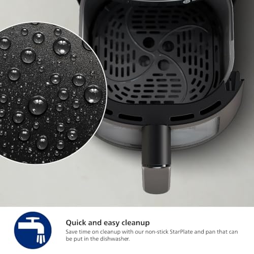 Philips 2000 Series Airfryer - 4.4 qt (4.2L) Pan, 13 Cooking Functions, RapidAir Technology, Healthy Cooking with 90% Less Fat, Efficient & Fast (NA220/00)