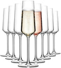 OJA Champagne Flutes Glass Set of 8, Crystal 7oz Champagne Glasses for Prosecco,Sparkling Wine, Mimosa, Ideal for Weddings, Anniversaries, Birthday, Christmas