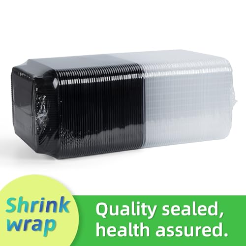 LEOBOX 40 Pack 34oz 4-Compartment Bento Box - Shrink-Wrapped No Pre-Wash