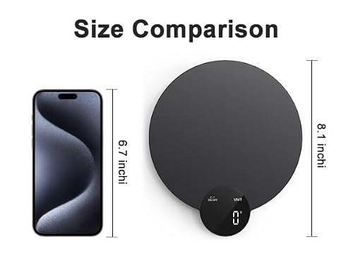 Ultrean 1g/0.1oz Precision Food Scale, HD LED Display Digital Kitchen Scale, Stainless Steel, 11lb Capacity for Cooking Baking (Batteries Included)