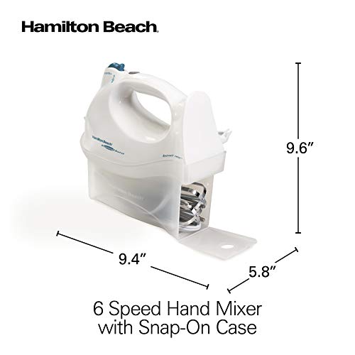 Hamilton Beach Power Deluxe 6-Speed Electric Hand Mixer With QuickBurst
