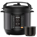 DUMOS 16-in-1 Electric Pressure Cooker, 6QT Programmable Multi Cooker with 12 One-Touch Presets, Soup Steam Yogurt and More, Ceramic Inner Pot Delay Start & Keep Warm, Includes Recipe Guide, Black