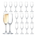 UMEIED Set of 16 Champagne Glasses, Champagne Flutes with Classic Shape, Long stem Sparkling Wine glasses for Wedding, Restaurant, Bar, Wine Toasting, Clear
