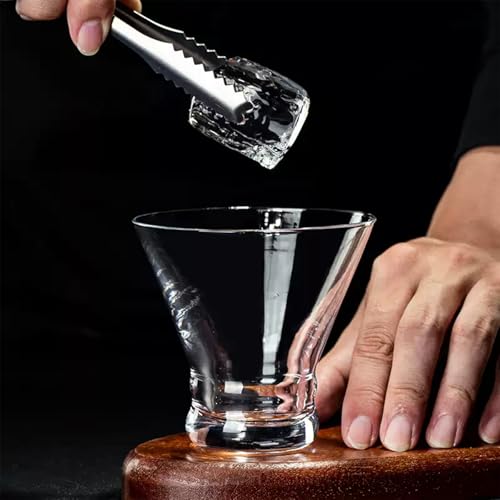 USEEKRI 18PCS Stemless Martini Glasses bulk Set, 8oz Crystal Clear Cosmopolitan Glasses for Margarita, Manhattan, Heavy Base Short Martini Glasses for Home Bar & Parties
