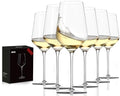 JBHO 17 oz Lead-Free Wine Glasses Set of 6, Hand Blown Durable Crystal Wine Glasses for Daily Use and Hosting Guests, Thin Rim for Serving Red and White Wine, Gift packing for any occasion