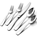 Silverware Set for 8, 40 Piece Heavy 18/10 Stainless Steel Flatware Utensils Cutlery Set, Mirror Polished knives Forks and Spoons Silverware Sets,Dishwasher Safe for Dinner Home Kitchen,Wedding Party