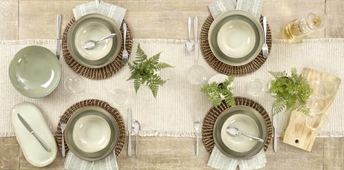 Oneida 897206 Organic Shades 2-Piece Serving Set, Green