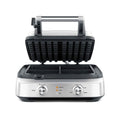 Breville BWM604BSS Smart Square Waffle Maker, 4 Slice Capacity, Brushed Stainless Steel