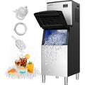 EUHOMY Commercial Ice Maker Machine 400Lbs/24H,ETL Approval, Industrial Ice Machine, 250Lbs Storage, Ice Ready in 11-20min, Stainless Steel Ice Maker for Bar/Cafe/Restaurant/Business