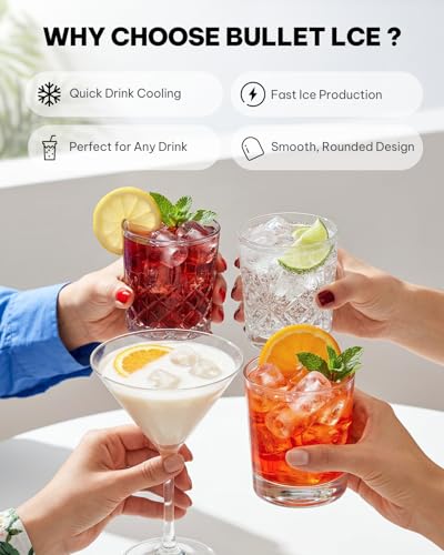 Silonn Ice Maker Countertop, Portable Ice Machine with Carry Handle, Self-Cleaning Ice Makers with Basket and Scoop, 9 Cubes in 6 Mins, 26 lbs per Day, Ideal for Home, Kitchen, Camping, RV