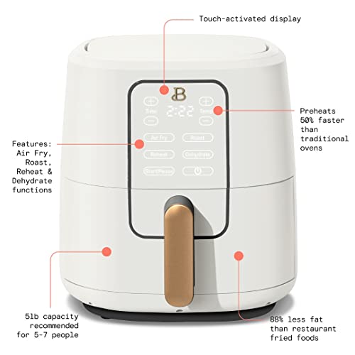 6 Quart Touchscreen Air Fryer (White Icing)