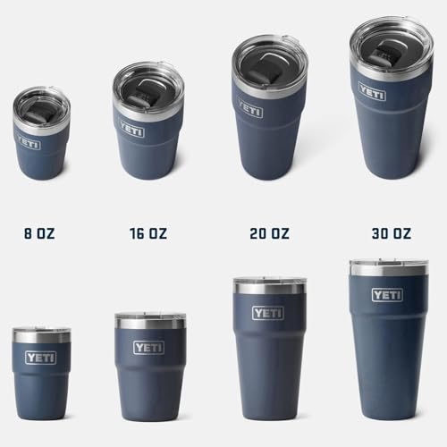 YETI Rambler 16 oz Stackable Tumbler, Vacuum Insulated, Stainless Steel with MagSlider Lid, Royal Blue