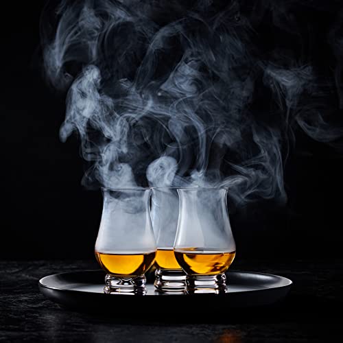 Lamarada Whiskey Glasses Set of 4 - Clear Shot Glasses - Old Fashioned Drinking Glasses Bar Gift Set - Brandy Snifter for Liquor, Scotch, Bourbon, Tequila, Gin, Tonic, Cognac, Vodka, Cocktail, Beer