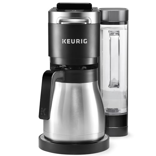 Keurig K-Duo Plus Single Serve & Carafe Coffee Maker, Multi-Position 60oz Removable Reservoir, Programmable Auto Brew