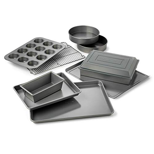 Calphalon 10-Piece Nonstick Bakeware Set Includes Baking Sheet Cookie Sheet Cake Pans Muffin Pan and More Dishwasher Safe