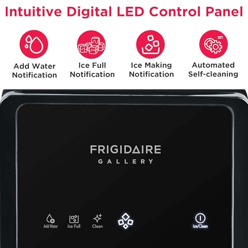 FRIGIDAIRE Touchscreen Nugget Ice Maker, Countertop Ice Machine, Sonic Ice Maker with 33 lbs. Capacity, Slate