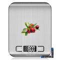 Food Scale, Kitchen Scales Digital Weight Food Grams and Ounces for Weight Loss Baking Cooking of NUTRI FIT, Max 11lb 1g Increment, Backlight LCD Smart Tare Stainless Steel, Easy to Use, AAA Battery