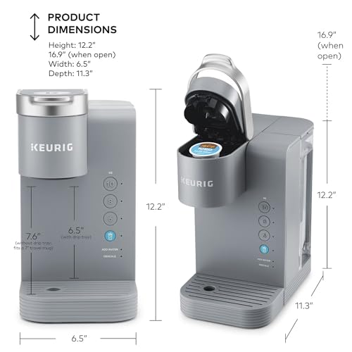 Keurig Iced Essentials Single Serve Coffee Maker, 3 Cup Sizes: 177, 237, and 296 ml