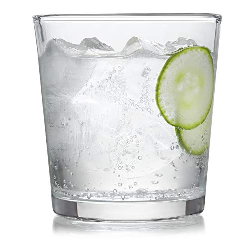 Libbey Preston Tumbler and Rocks Glass Cups Set, All Purpose Everyday Drinking Glasses Set of 16, Glassware Drinking Glasses for Birthdays, Dinners