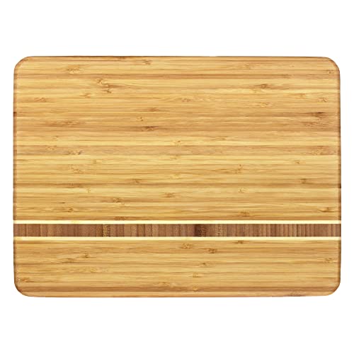 Totally Bamboo Martinique Bamboo Serving and Cutting Board, 15" x 11"