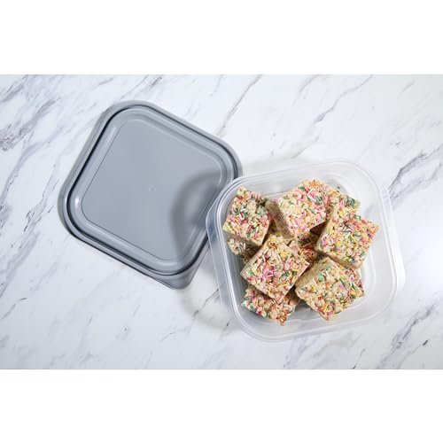 GoodCook EveryWare Extra Large Square Food Storage Container, 2 Pack, BPA Free