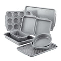 Farberware Nonstick Bakeware Set with Cooling Rack, 10-Piece, Gray