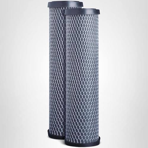 GE FXWTC Whole House Water Filter | Replacement for Water Filtration System | NSF Certified: Reduces Chlorine, Sediment, Rust & Other Impurities | Replace Every 3 Months for Best Results | 2 Filters